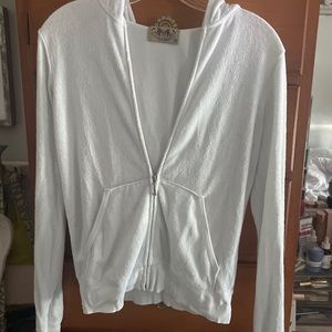 Juicy couture white zip up